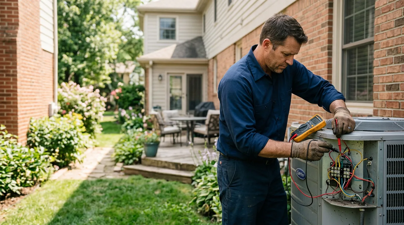 HVAC technician working near Mosherville, MI